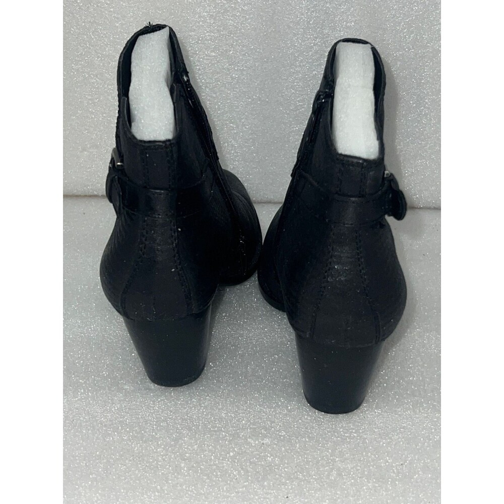 Baretraps Rylen Blk Textured Ankle Booties Boot  Zipper Chunky Heel size 6 1/2 M - Picture 6 of 8